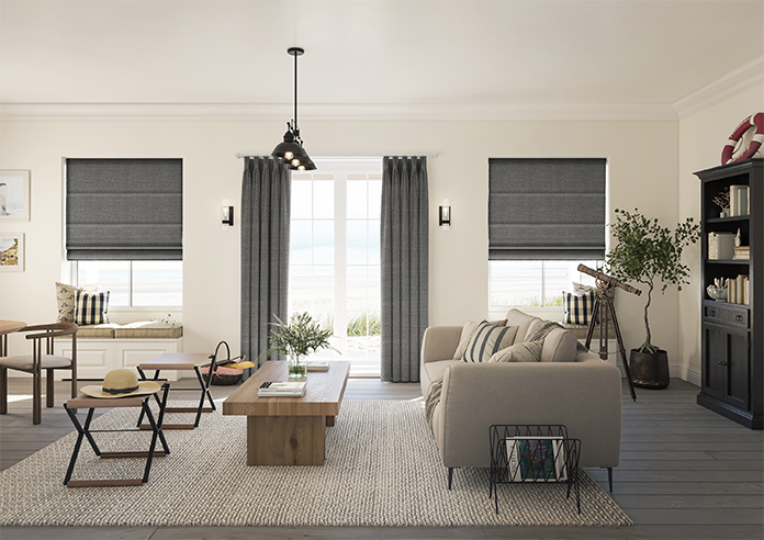 Jakarta, Mafic Grey - Roman Blind - Image 8